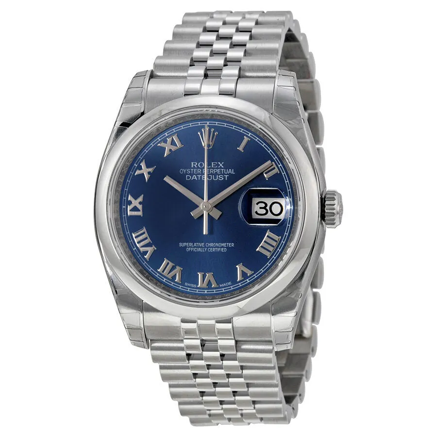 Rolex Datejust 36 Blue Dial Stainless Steel Jubilee Bracelet Automatic Men's Watch 116200BLRJ