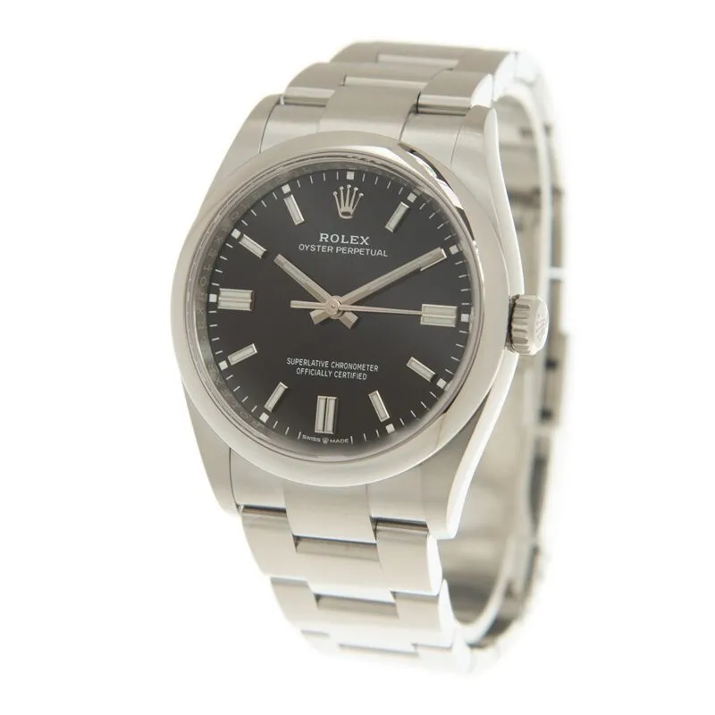 Rolex Oyster Perpetual 36 Automatic Chronometer Black Dial Watch 126000BKSO