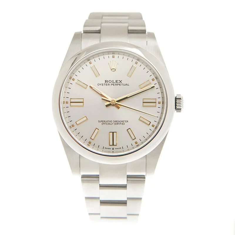 Rolex Oyster Perpetual 41 Automatic Silver Dial Men's Watch 124300SSO