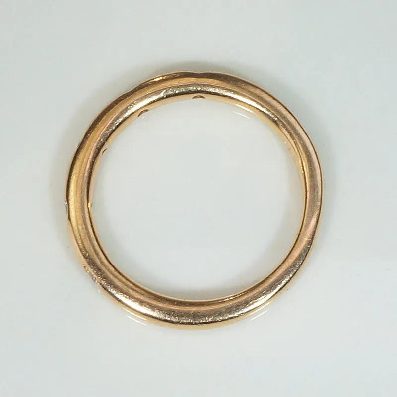 Rose Gold Flush Set Diamond Band