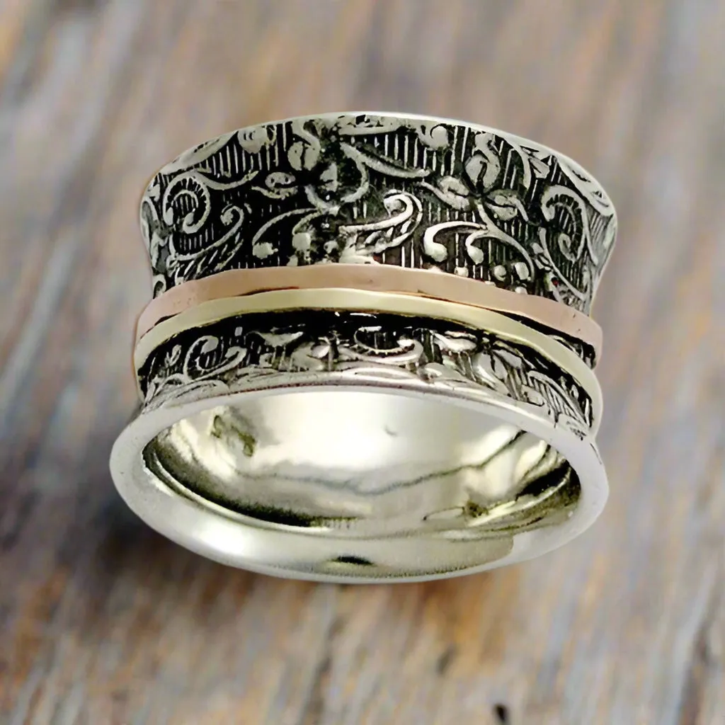 Rose Yellow Gold Silver Ring - A way of life.