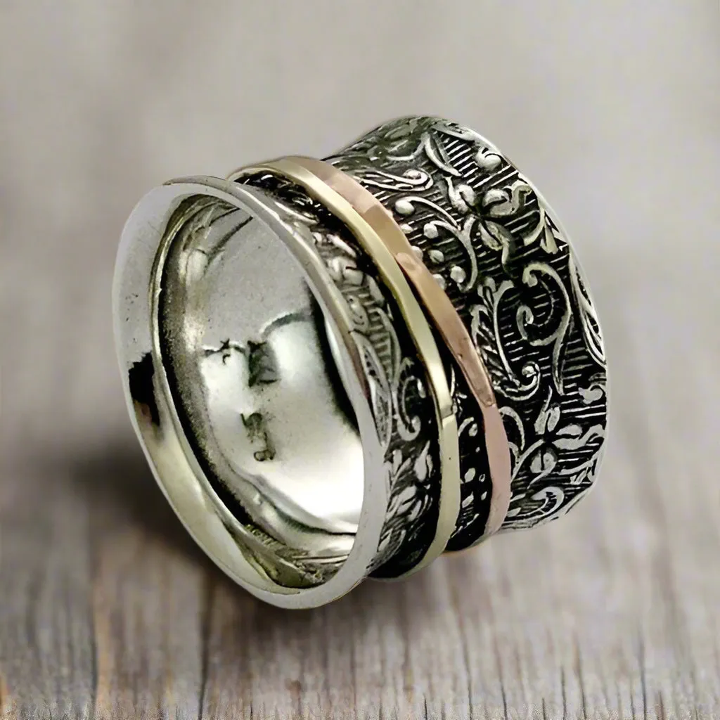 Rose Yellow Gold Silver Ring - A way of life.