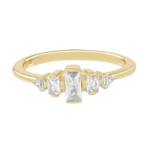 SALE - Ascending CZ Baguette Ring