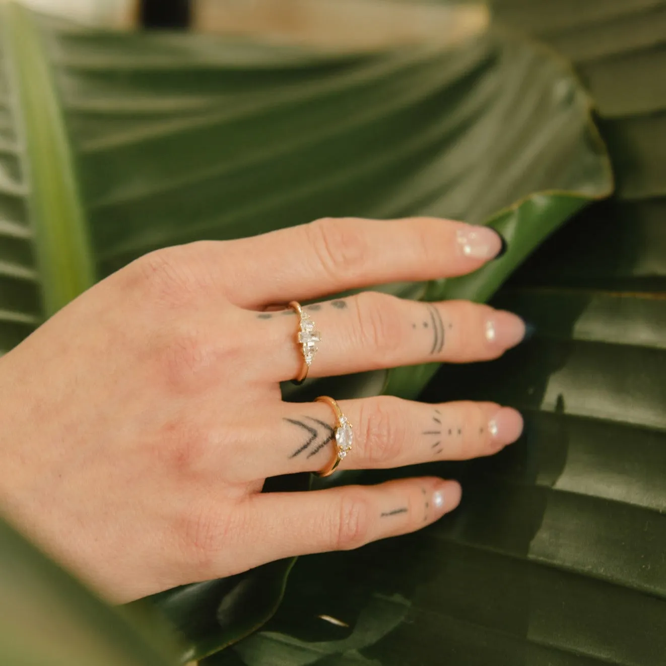 SALE - Ascending CZ Baguette Ring