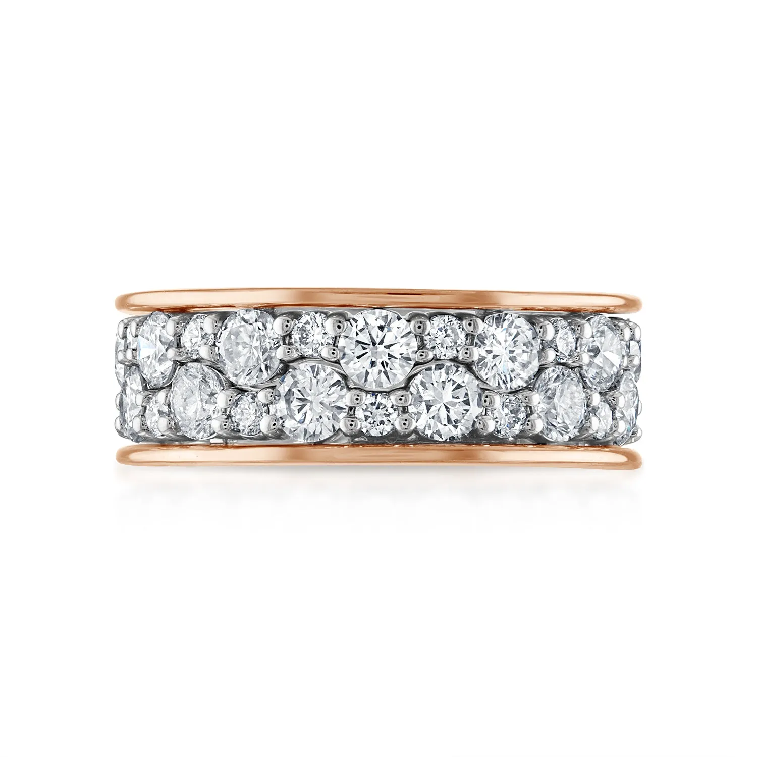 Scalloped Diamond Stack Rings