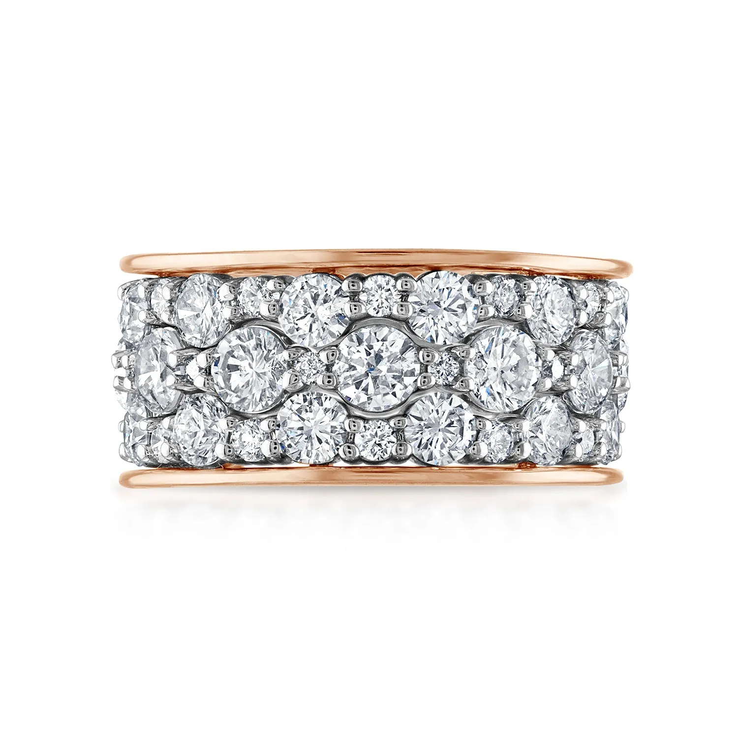 Scalloped Diamond Stack Rings