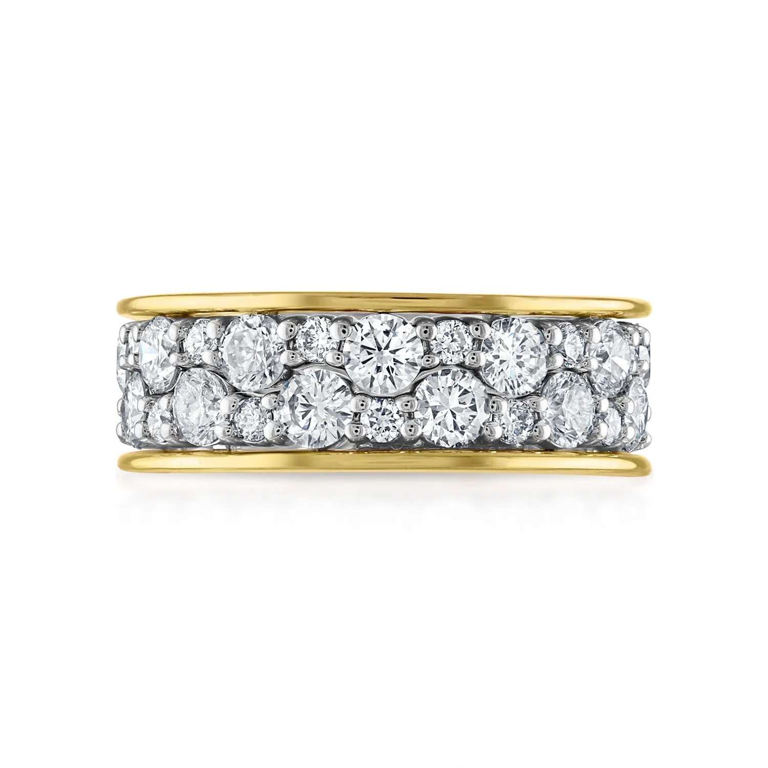 Scalloped Diamond Stack Rings