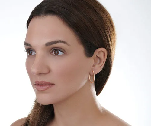 Scribble Small Waterfall Pavé Hoop Earrings