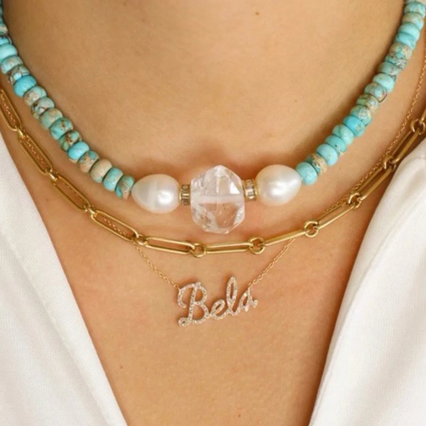 Script Name Diamond Necklace
