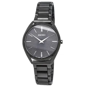 Seiko Conceptual Quartz Black Dial Ladies Watch SWR035