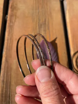 Set of 3 Vintage Copper Bracelets