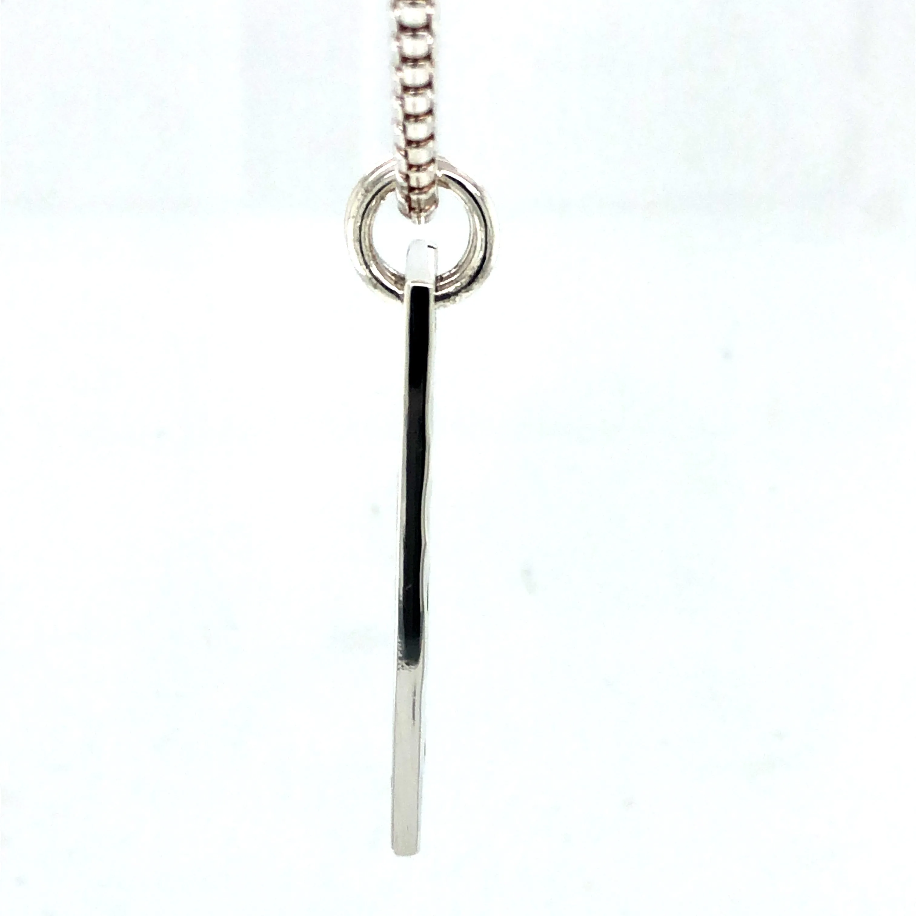 Set Your Bar Sterling Silver Hammered with Groove