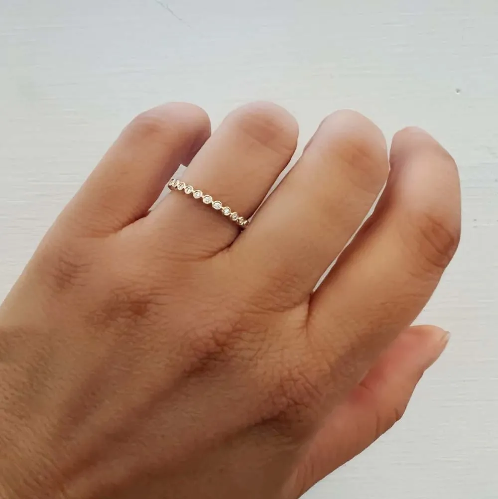 Sethi Couture Mini Bezel Diamond Band