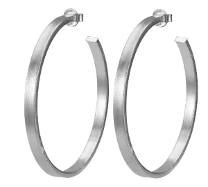 Sheila Fajl Small Lunaria Hoops - Silver