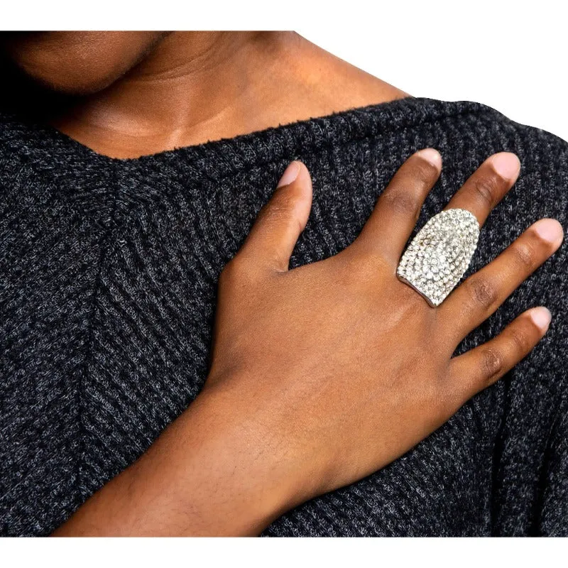 Showoff rhinestone stretch band ring (6 Colors)