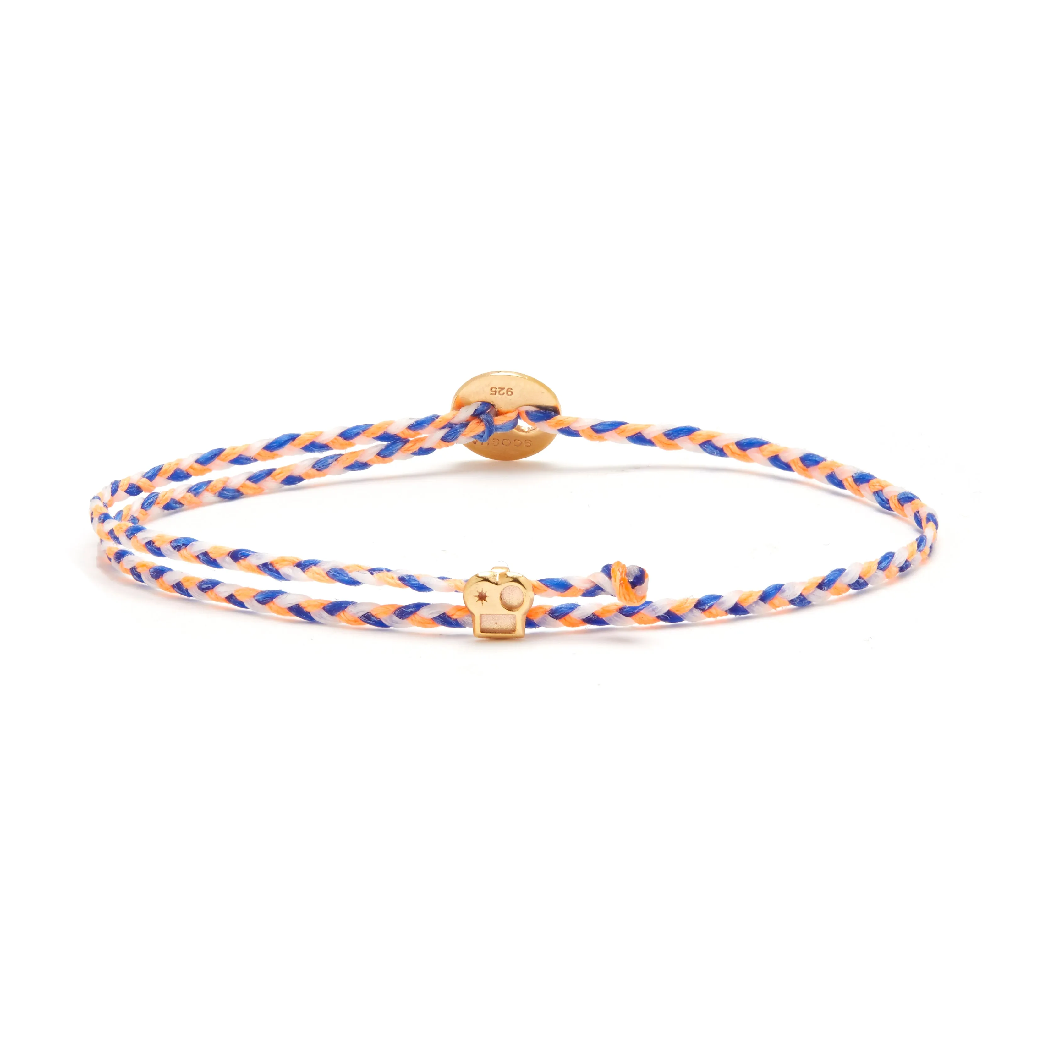 Signature Bracelet in Royal Peach & White