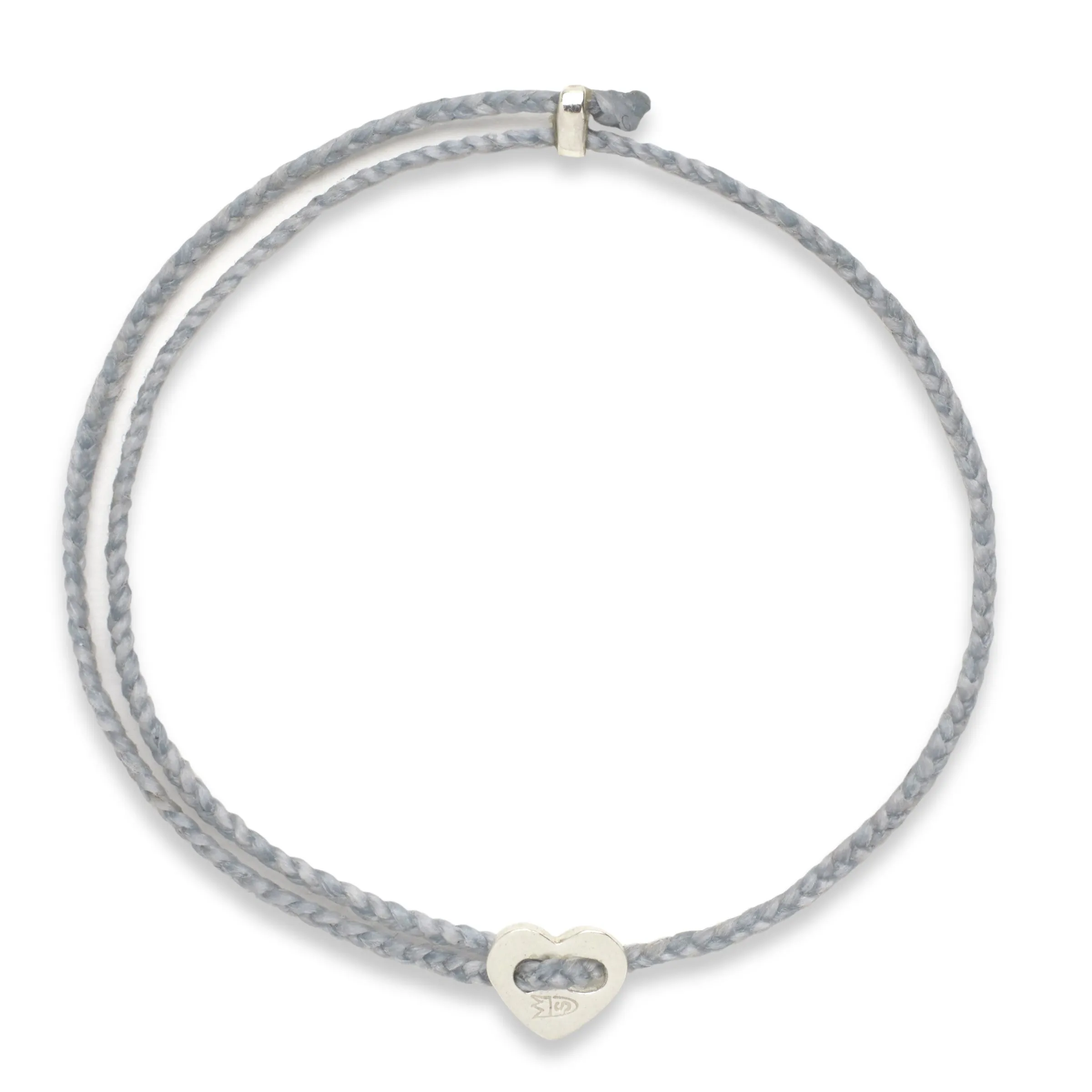 Signature Heart Button Bracelet in Aquaspray