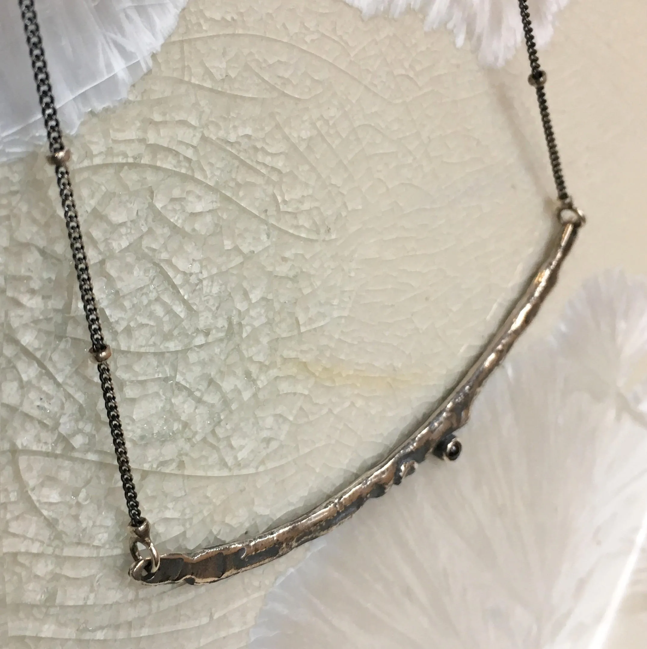Silver Bar necklace - Magic Stick.
