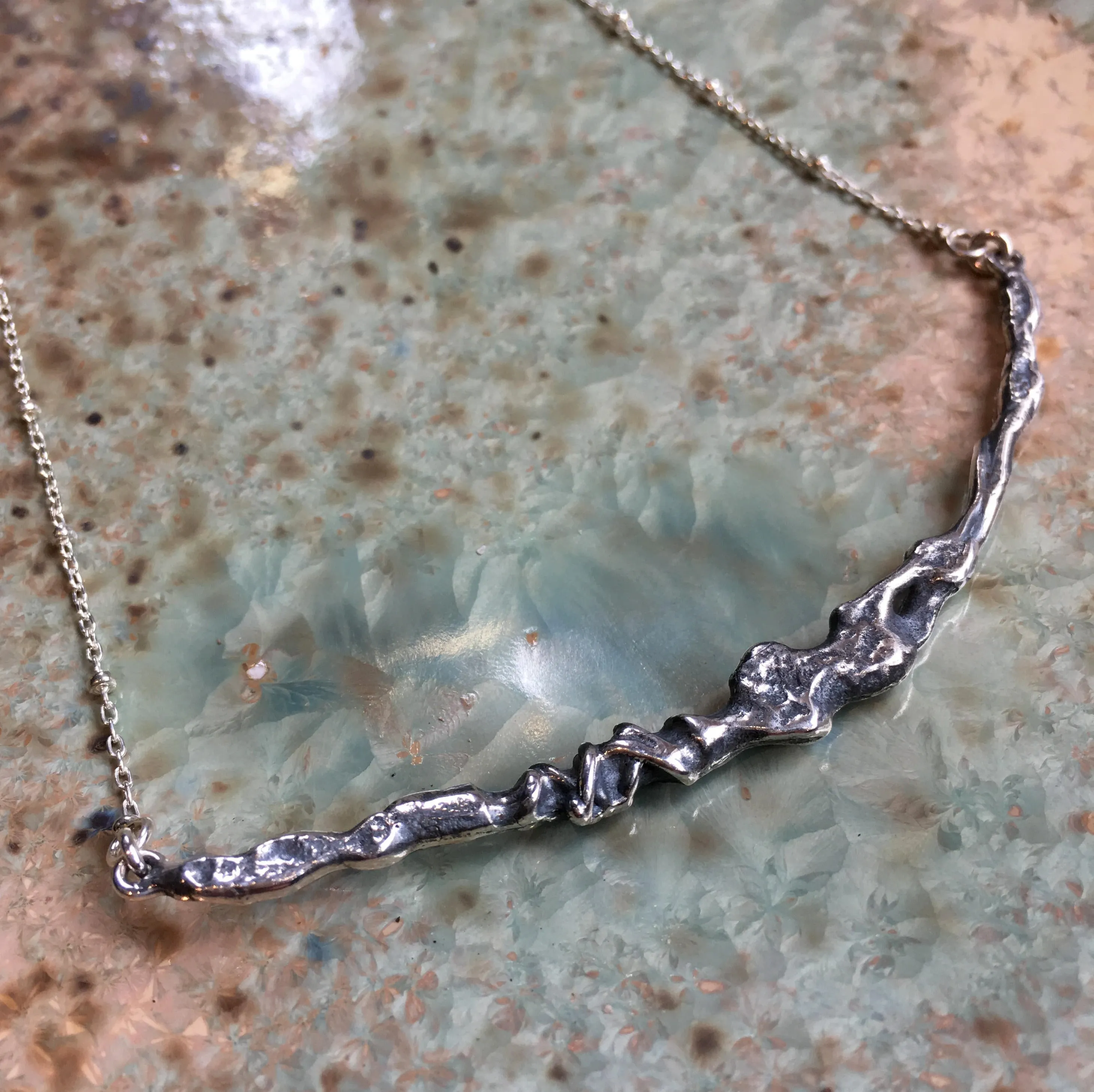 Silver Bar necklace - Magic Stick.