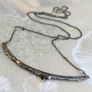 Silver Bar necklace - Magic Stick.