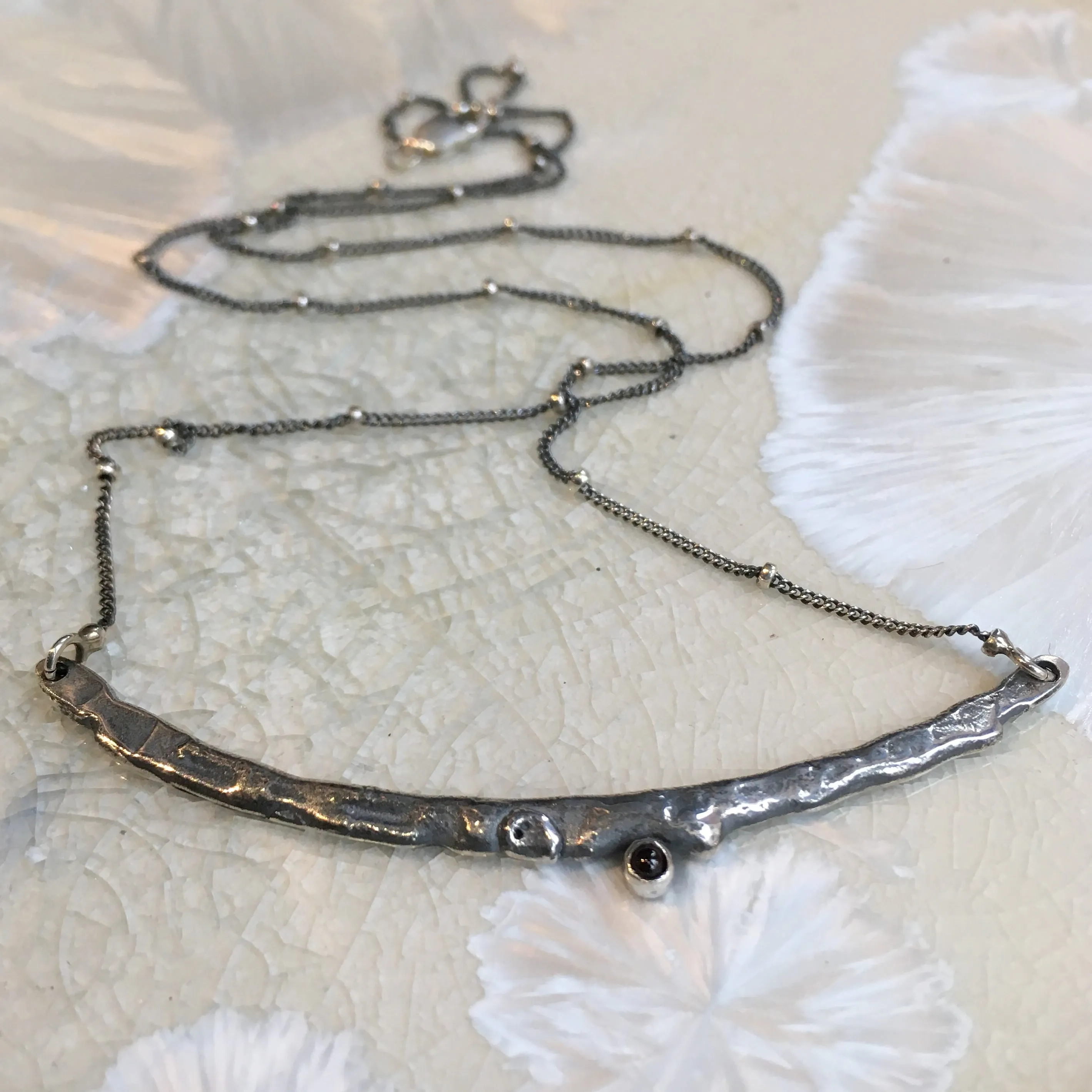 Silver Bar necklace - Magic Stick.
