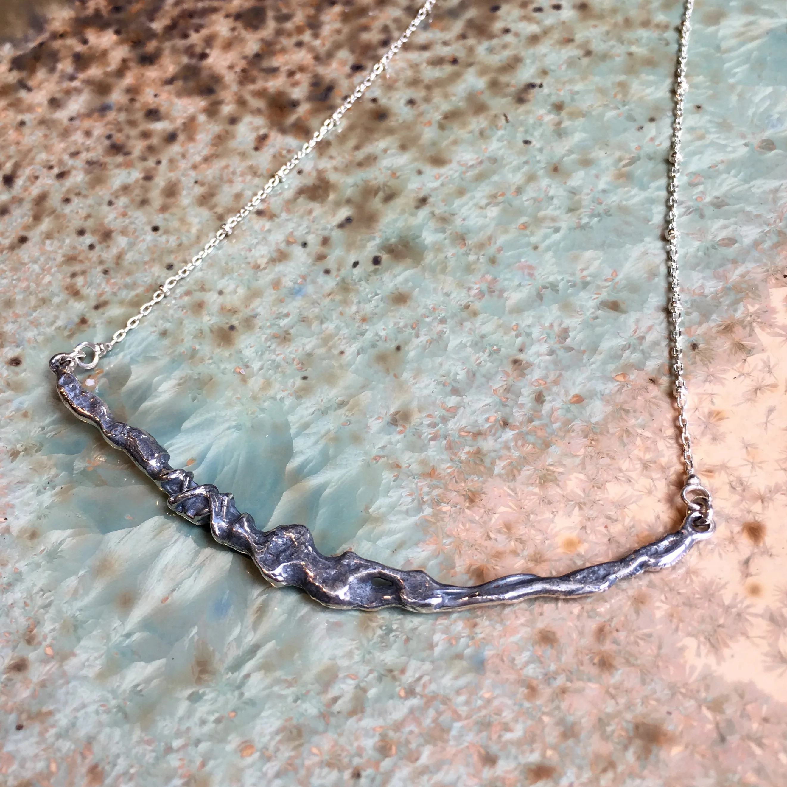 Silver Bar necklace - Magic Stick.
