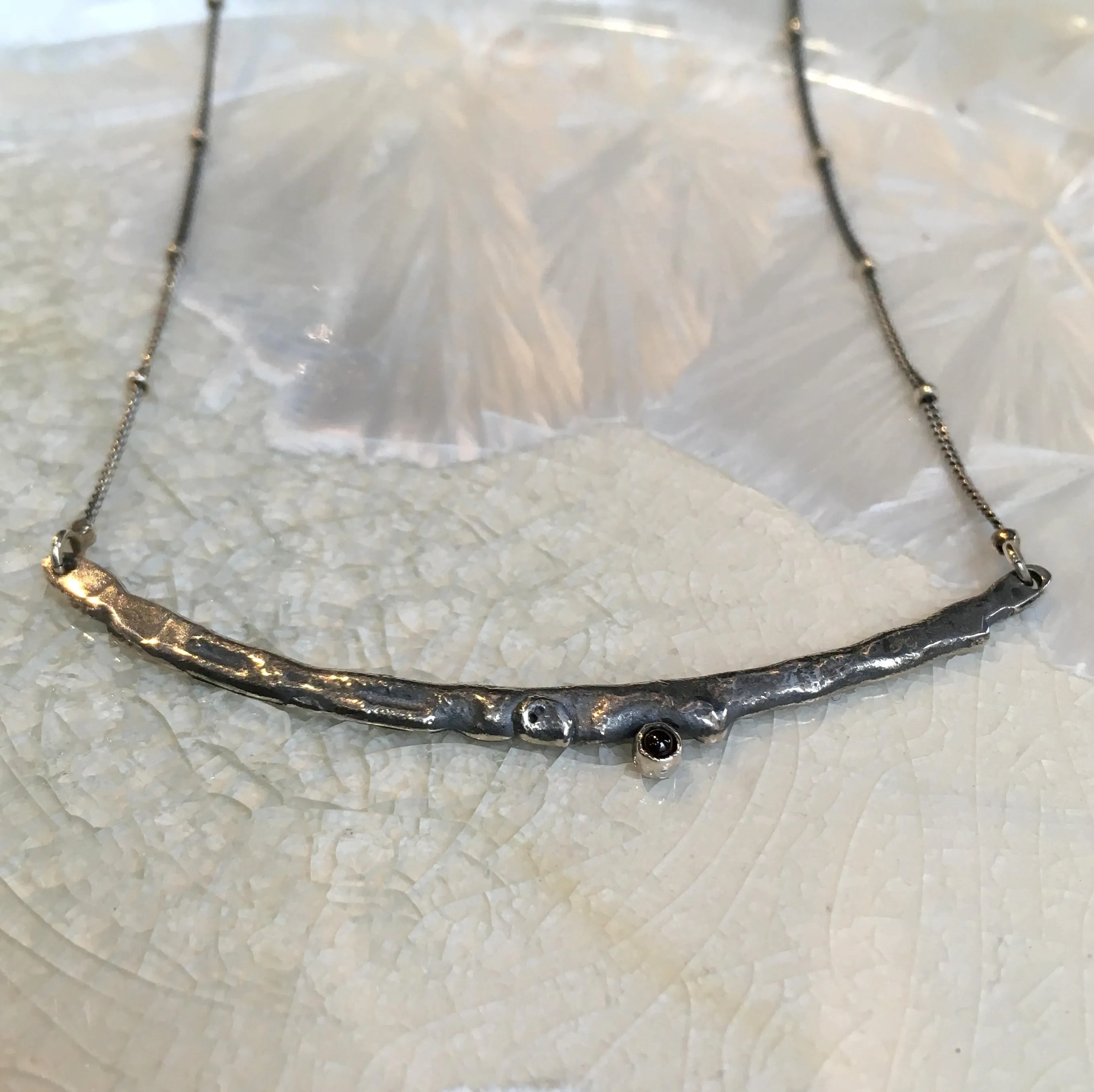 Silver Bar necklace - Magic Stick.