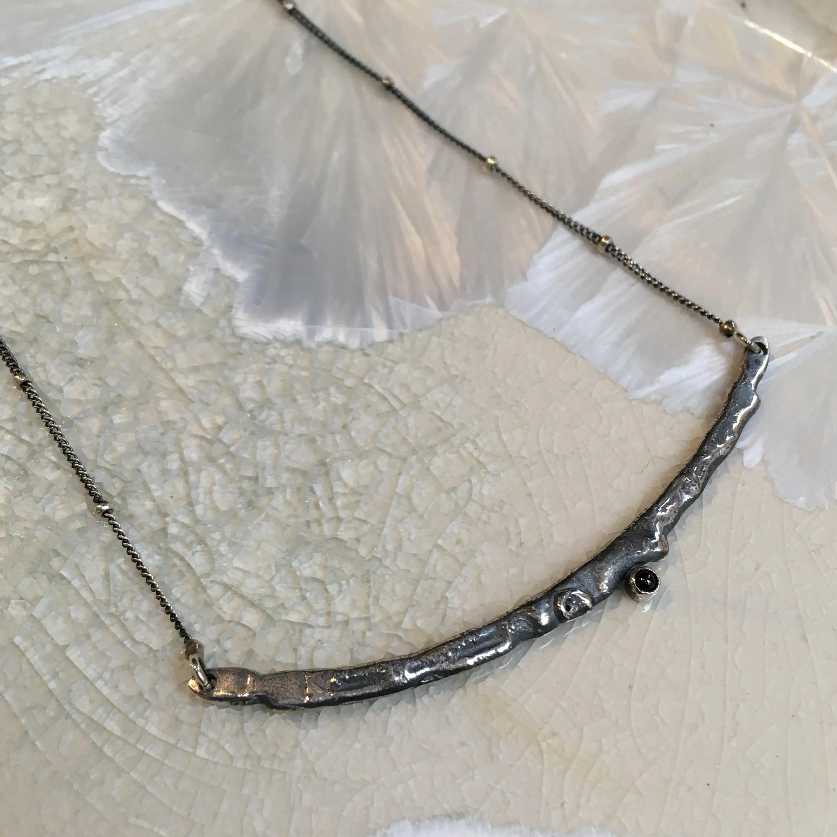 Silver Bar necklace - Magic Stick.