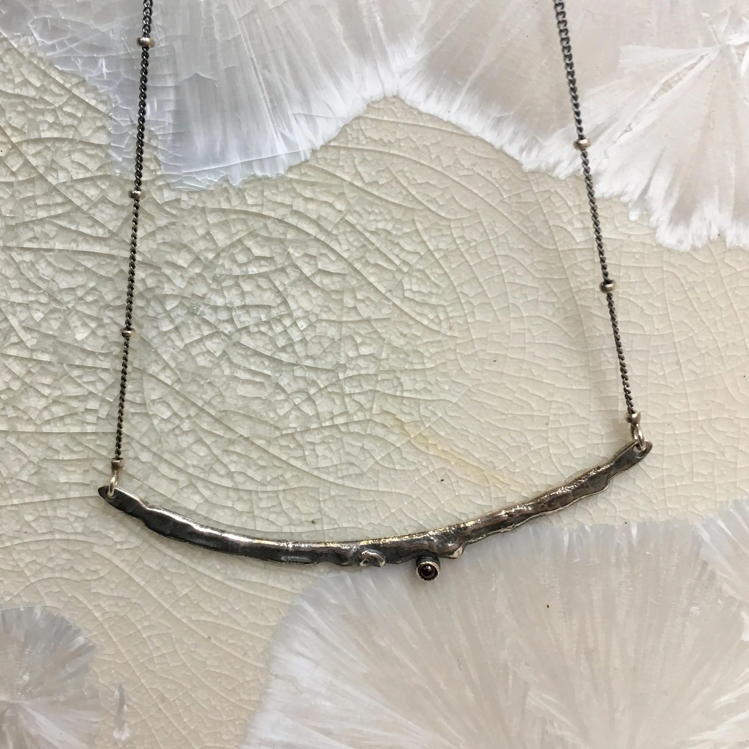 Silver Bar necklace - Magic Stick.