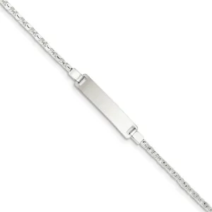 Silver Engraveable Children's ID Bracelet