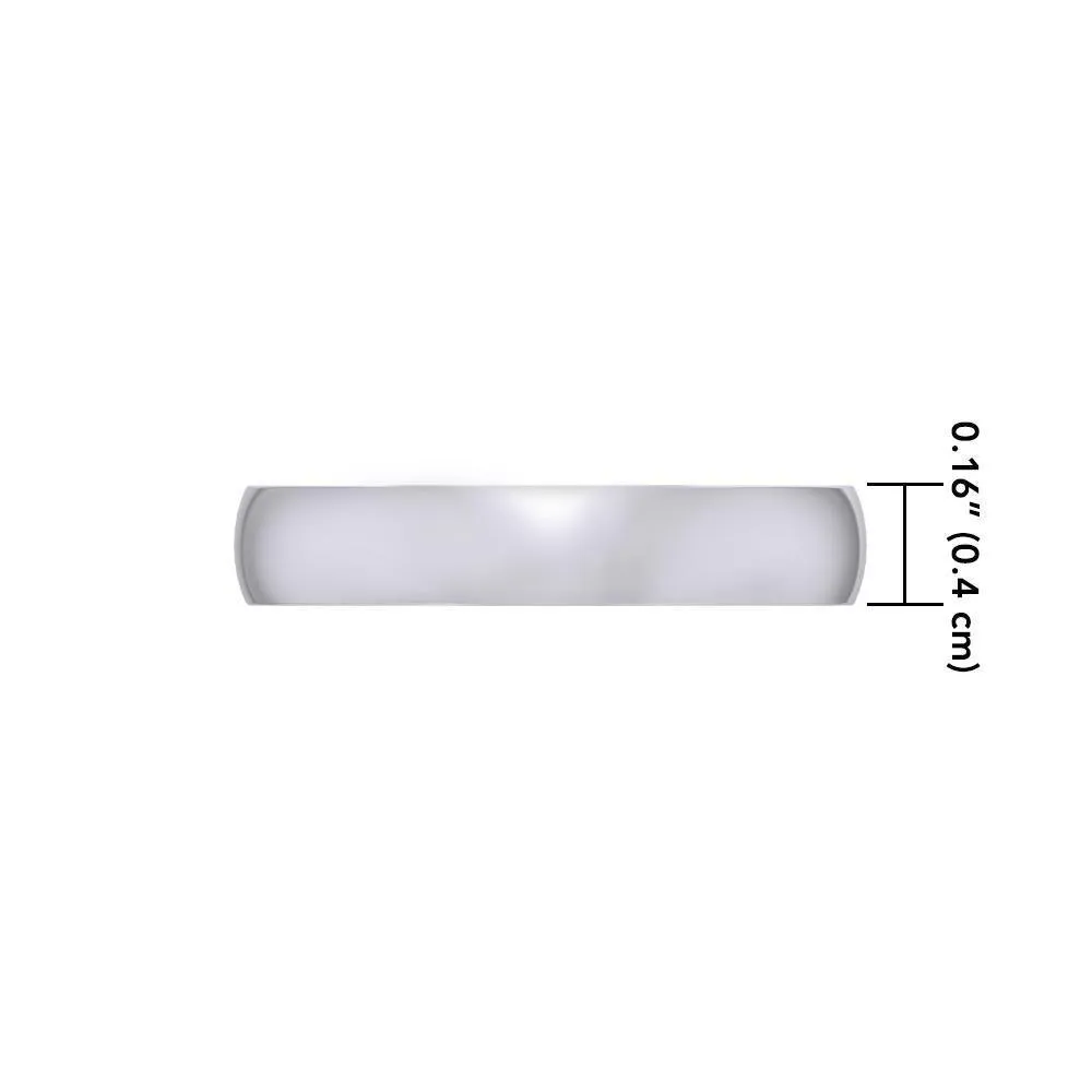 Silver Wedding Band Ring TRI1164