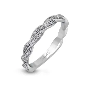Simon G Diamond Band in 18K White Gold MR1498-B