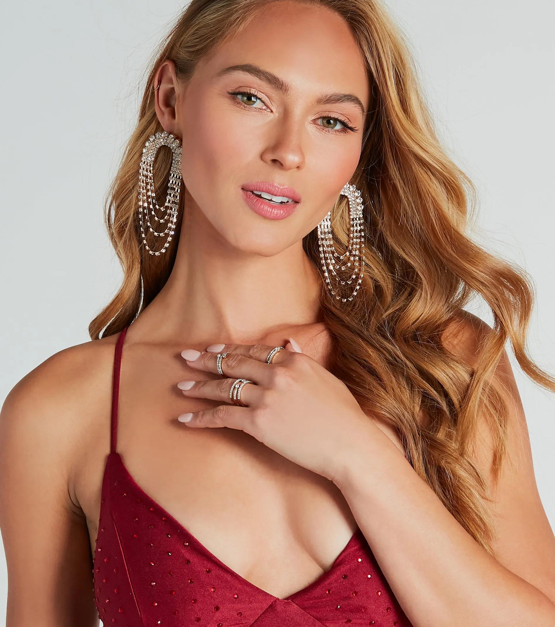 Simple Chic Sparkle Three-Pack Ring Set