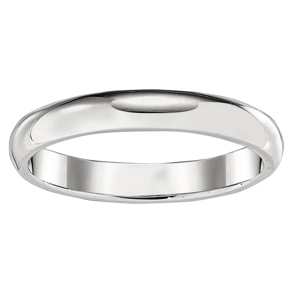Simple Gold Band - 3MM Low Domed