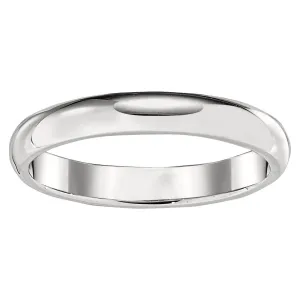 Simple Gold Band - 3MM Low Domed