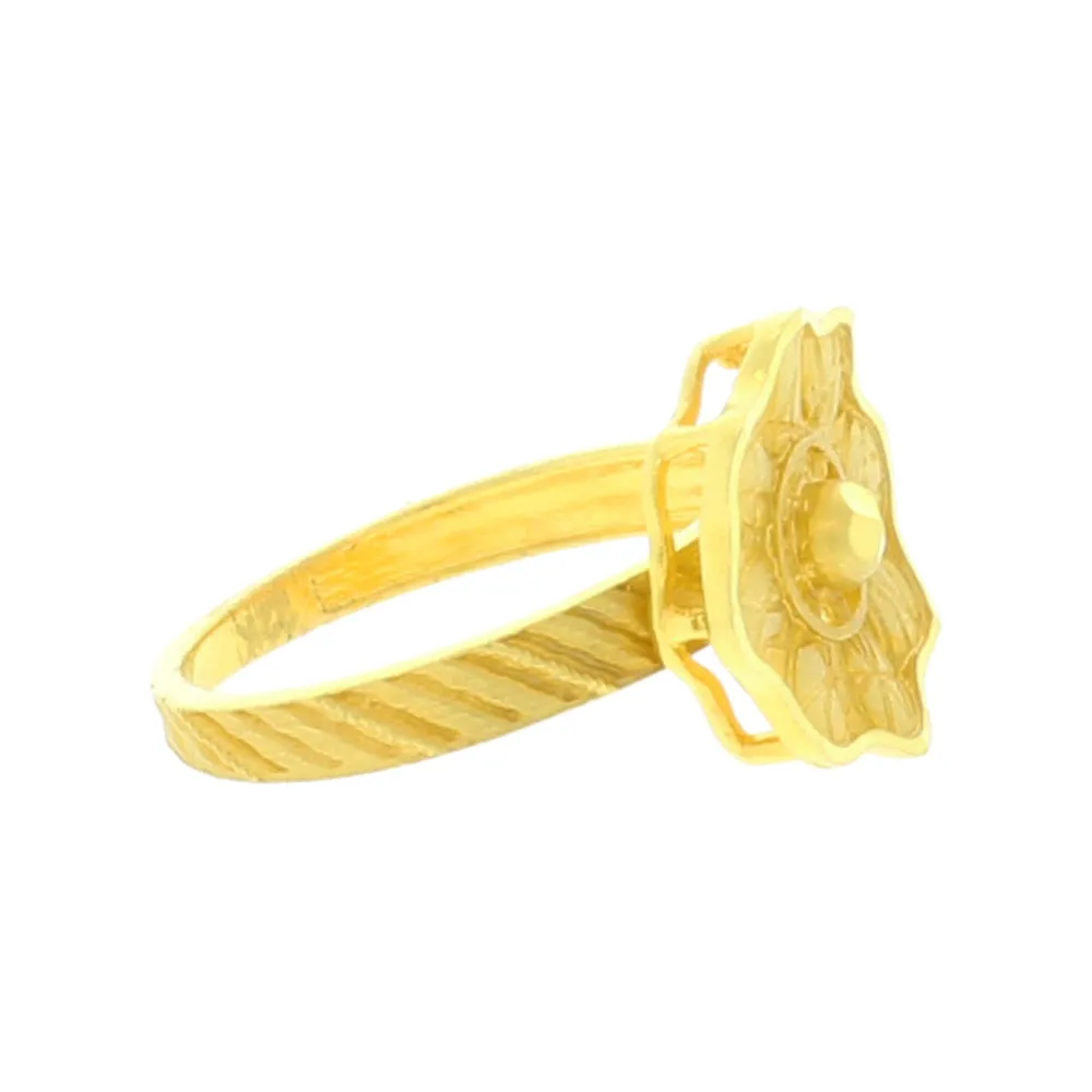 Simple Matte Flower Ring