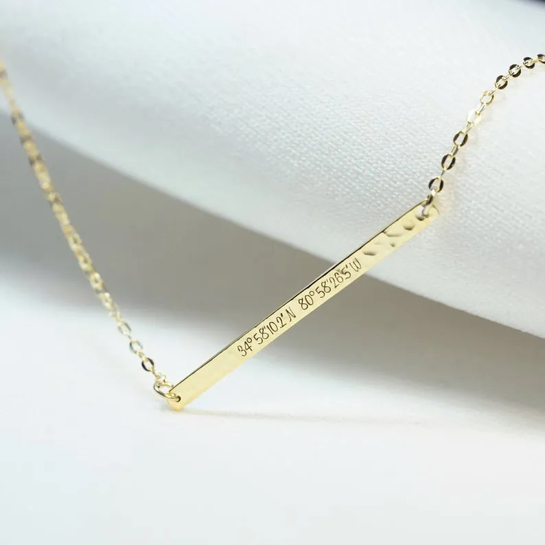 Skinny Bar Necklace