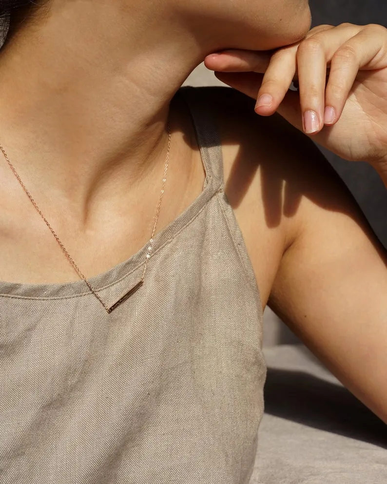 Skinny Bar Necklace