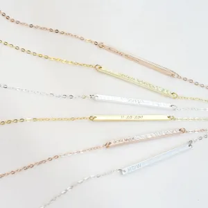 Skinny Bar Necklace