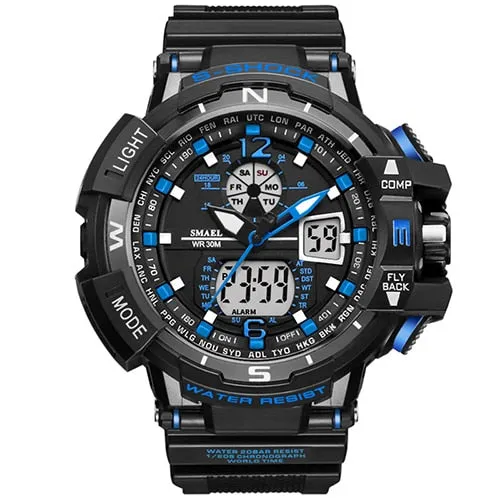 SMAEL Waterproof Sports Men Watches Shock Watch relogio Military Army Man Wristwatch Digital montre homme Electronic Watch Clock