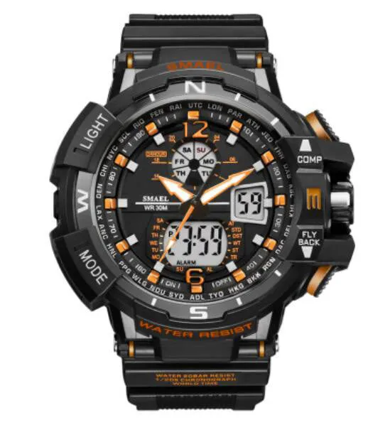 SMAEL Waterproof Sports Men Watches Shock Watch relogio Military Army Man Wristwatch Digital montre homme Electronic Watch Clock
