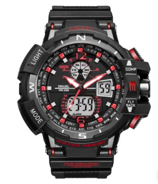 SMAEL Waterproof Sports Men Watches Shock Watch relogio Military Army Man Wristwatch Digital montre homme Electronic Watch Clock