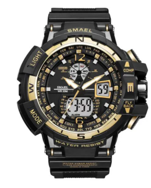 SMAEL Waterproof Sports Men Watches Shock Watch relogio Military Army Man Wristwatch Digital montre homme Electronic Watch Clock