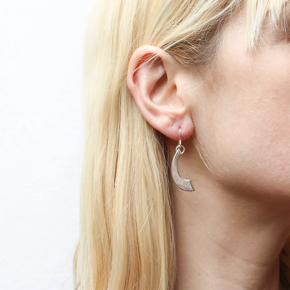 Small 3D Swoop Wire Earrings