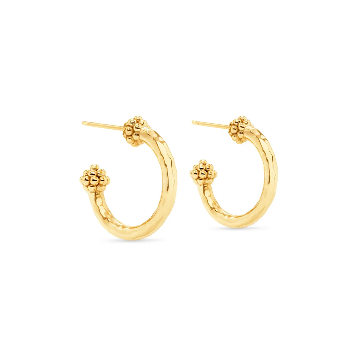 Small Berry Hoop Earrings