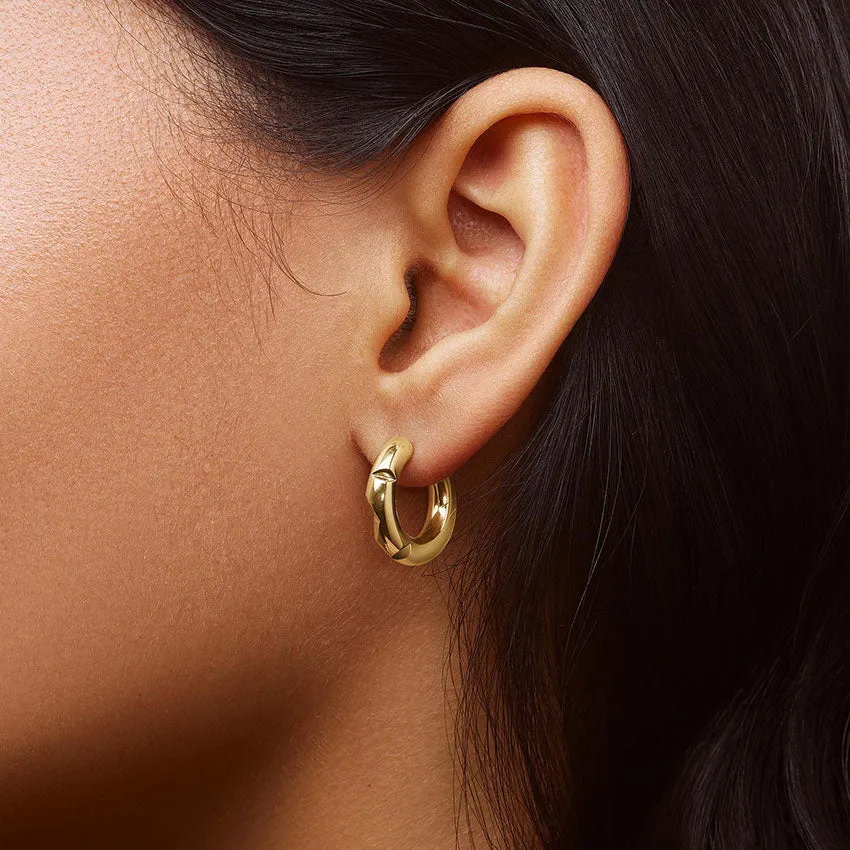 Small Bombé Hoop Earrings