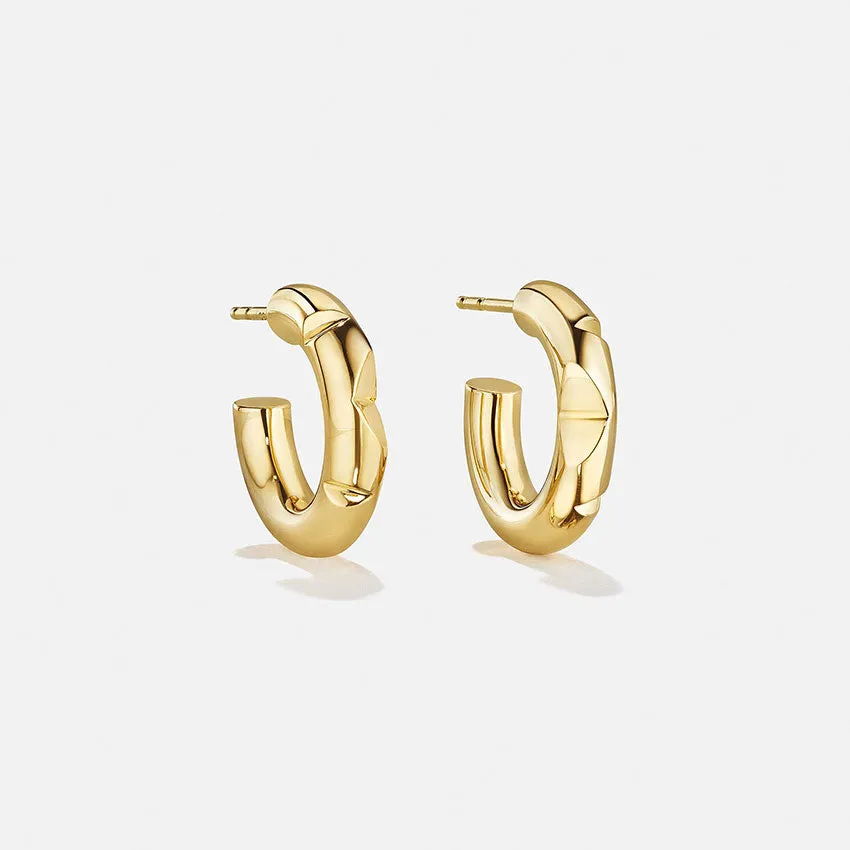 Small Bombé Hoop Earrings