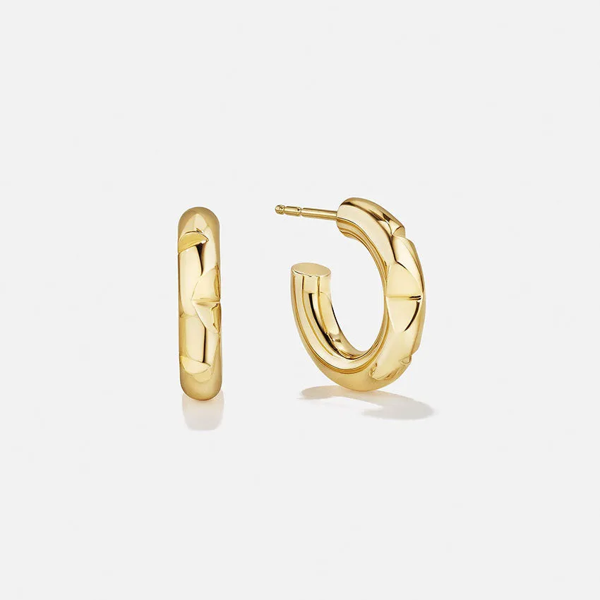 Small Bombé Hoop Earrings