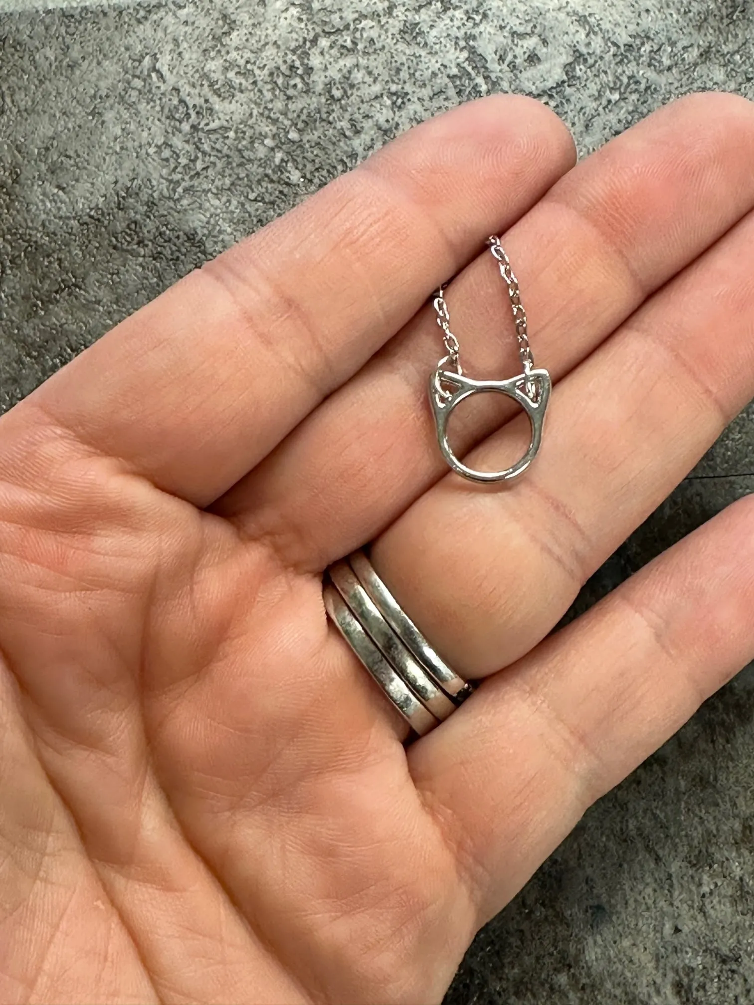 Small Cat Charm Necklace