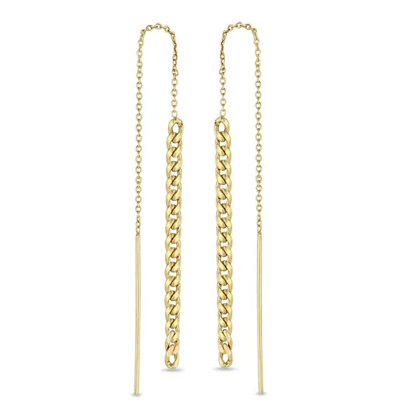 Small Curb Chain Drop Threaders